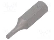 Screwdriver bit; hex key; HEX 2mm; Overall len: 25mm BETA