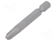 Screwdriver bit; Phillips; PH3; 1/4"; Overall len: 50mm BETA