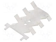 Heatsink: extruded; natural; L: 55.6mm; W: 35.1mm; H: 12.6mm; 14K/W FISCHER ELEKTRONIK