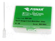 Needle: steel; 2"; Size: 27; straight; 200um; Body: semi-transparent FISNAR