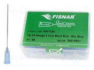 Needle: steel; 2"; Size: 24; straight; 310um; Body: light-blue FISNAR