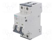 Circuit breaker; 230/400VAC; Inom: 16A; Poles: 2; Charact: C; 6kA SIEMENS