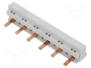 Busbar; 10mm2; Poles: 3; 690VAC; 690VDC; Inom: 63A; No.of mod: 6 ABB