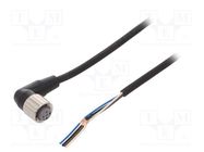 Connection lead; M12; PIN: 4; angled; Len: 10m; plug; 4A; XS2; PUR 