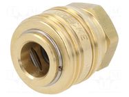 Quick connection coupling; 0÷35bar; brass; 38mm; 1000l/min PNEUMAT