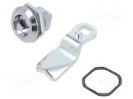 Lock; cast zinc; 28mm; Key code: T7; Features: without key ELESA+GANTER