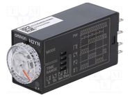 Timer; 0,1s÷10min; DPDT; 250VAC/5A; 24VDC; socket; -10÷55°C; PIN: 8 OMRON