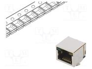 Socket; RJ45; PIN: 8; gold-plated; Layout: 8p8c; on PCBs; SMT PHOENIX CONTACT