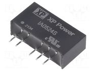 Converter: DC/DC; 1W; Uin: 5VDC; Uout: 24VDC; Uout2: -24VDC; SIP; THT XP POWER