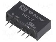 Converter: DC/DC; 1W; Uin: 12VDC; Uout: 12VDC; Uout2: -12VDC; SIP; THT XP POWER