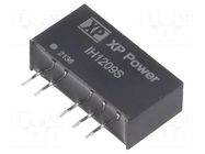 Converter: DC/DC; 2W; Uin: 12VDC; Uout: 9VDC; Uout2: -9VDC; SIP; THT XP POWER