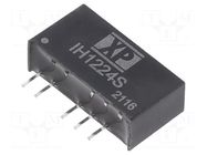 Converter: DC/DC; 2W; Uin: 12VDC; Uout: 24VDC; Uout2: -24VDC; SIP; THT XP POWER