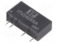 Converter: DC/DC; 1W; Uin: 24VDC; Uout: 5VDC; Iout: 200mA; SIP; THT XP POWER