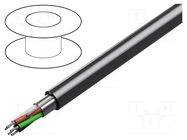 Wire; 5x24AWG; RS232; stranded; Cu; shielded,Al-PET foil; chrome BELDEN