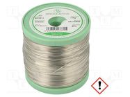 Soldering wire; tin; Sn97Cu3; 0.8mm; 1000g; lead free; reel; 230°C BROQUETAS