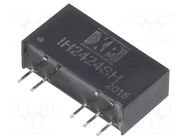 Converter: DC/DC; 2W; Uin: 24VDC; Uout: 24VDC; Uout2: -24VDC; SIP; THT XP POWER