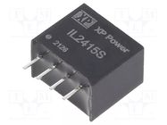 Converter: DC/DC; 2W; Uin: 24VDC; Uout: 15VDC; Iout: 132mA; SIP; THT XP POWER