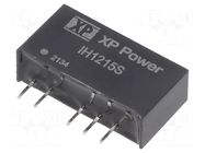 Converter: DC/DC; 2W; Uin: 12VDC; Uout: 15VDC; Uout2: -15VDC; SIP; THT XP POWER