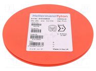 Markers; Marking: 3; 4÷9mm; PVC; orange; -65÷105°C; leaded; HGDC4-9 HELLERMANNTYTON