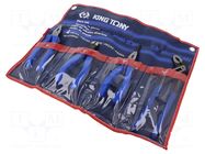 Kit: pliers; case; cutting,adjustable,universal; 4pcs. KING TONY