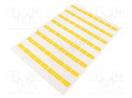 Label; 25mm; 33.5mm; yellow; self-adhesive; FLEXIMARK®; 10s; Ø: 7mm LAPP
