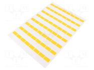Label; 25mm; 33.5mm; yellow; self-adhesive; FLEXIMARK®; 10s; Ø: 7mm LAPP