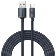 Baseus Crystal Shine Series cable USB cable for fast charging and data transfer USB Type A - USB Type C 100W 2m black (CAJY000501), Baseus