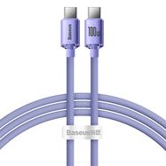 Baseus CAJY000701 USB-C - USB-C PD cable 100W 5A 480Mb/s 1.2m - purple, Baseus