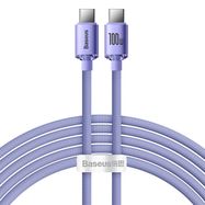 Baseus CAJY000705 USB-C - USB-C PD QC cable 100W 5A 480Mb/s 2m - purple, Baseus