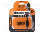 Kit: screwdriver bits; hex key,Phillips,Pozidriv®,slot,Torx® BETA