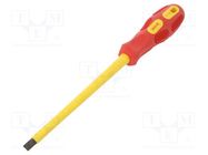 Screwdriver; insulated; slot; SL 8; Blade length: 175mm BM GROUP