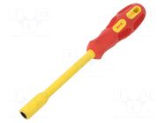 Screwdriver: insulated; 6-angles socket; HEX 8mm BM GROUP