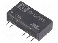 Converter: DC/DC; 1W; Uin: 12VDC; Uout: 15VDC; Uout2: -15VDC; SIP; THT XP POWER