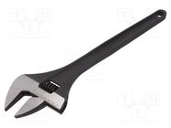 Wrench; adjustable; 450mm; Max jaw capacity: 60mm; phosphated C.K
