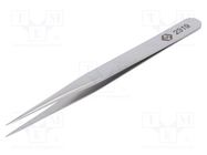 Tweezers; 120mm; for precision works; Blade tip shape: sharp 