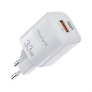 Choetech fast charger GaN USB / USB Type C PD QC 33W white (PD5006), Choetech