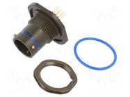Connector: military; socket; male; PIN: 13; Series I LJT; straight AMPHENOL