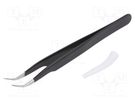 Tweezers; Blade tip shape: sharp; Tweezers len: 120mm; ESD C.K