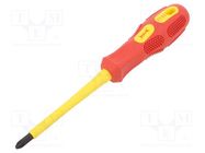 Screwdriver; insulated; Pozidriv®; PZ2; Blade length: 100mm BM GROUP