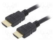 Cable; HDMI 1.4; HDMI plug,both sides; PVC; 10m; black; 28AWG GEMBIRD