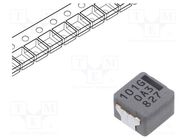 Inductor: wire; SMD; 100uH; 3.1A; 348mΩ; ±20%; 7.5x7x5mm; -40÷150°C 