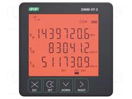 Meter: network parameters; on panel; digital,mounting; LCD; 0.5% F&F