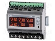 Meter: network parameters; for DIN rail mounting; LCD; N43; 57.7V LUMEL