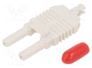 Connector: fiber optic; plug; duplex,HFBR-4506; for cable LAPP