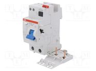 RCD breaker; Inom: 25A; Ires: 30mA; Poles: 2; 230/400VAC; IP20; RCD 