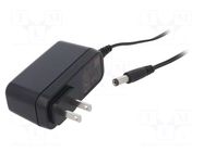 Power supply: switching; mains,plug-in; 12VDC; 1A; 12W; 83%; 0÷60°C XP POWER