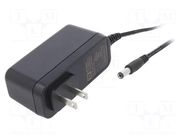 Power supply: switching; mains,plug-in; 9VDC; 2A; 18W; Out: 5,5/2,1 XP POWER