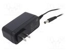 Power supply: switched-mode; mains,plug; 24VDC; 0.75A; 18W; 85% XP POWER
