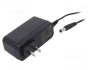 Power supply: switching; mains,plug-in; 24VDC; 0.75A; 18W; 85% XP POWER