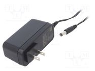 Power supply: switched-mode; mains,plug; 12VDC; 2A; 24W; 85% XP POWER
